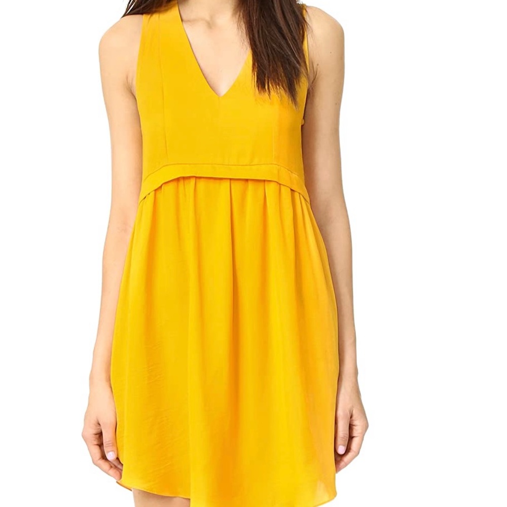 dRA Los Angeles Yellow Mini Dress Size Medium